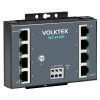INS-8108E 8 x 10/100 RJ45,IP30 Aluminyum Yönetilemez Endüstriyel, Duvara Montajt Switch